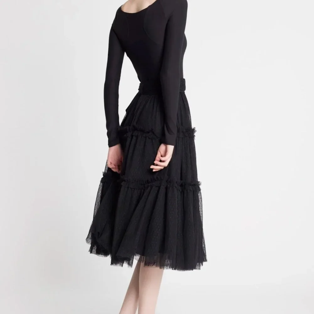 Mille - Chloe Skirt in Black Tulle - Picture 2 of 2